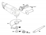 Bosch 3 601 H81 Z01 Gws 22-180 Jh Angle Grinder 230 V / Eu Spare Parts